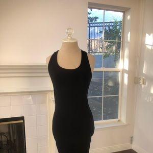 Black form fitting club dress